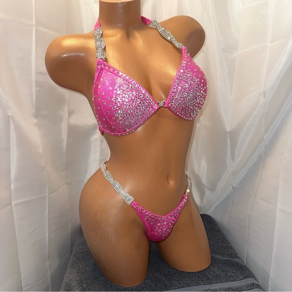 Npc wellness Competition bikini, Suit 34B cup small bottom handmade - Picture 1 of 3